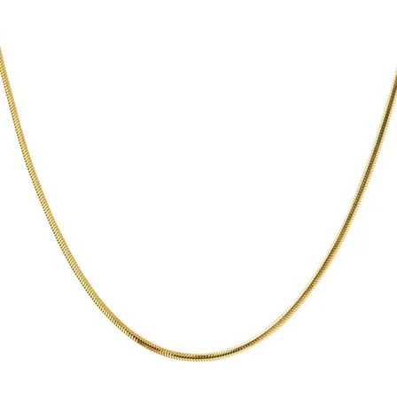 14 Ayar Altın Balıksırtı Zincir -45cm