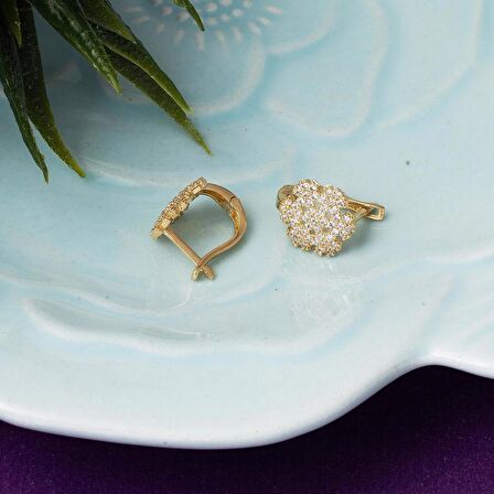 Kartanesi 14 Ayar Altın Küpe