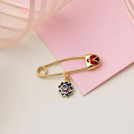 Besmele Yazılı Altın Çengelli İğne