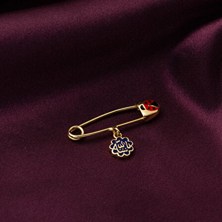 Besmele Yazılı Altın Çengelli İğne