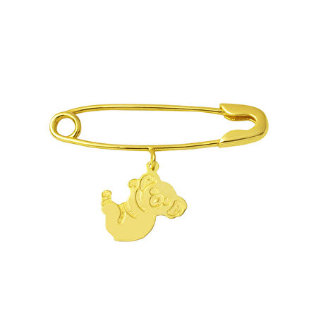 Filli Altın Çengelli Bebek İğnesi