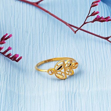 Zeytin Yaprağı 22 Ayar Altın Yüzük