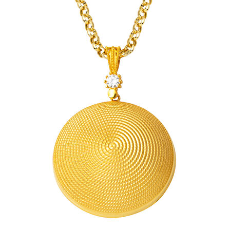 Beypazarı 14 Ayar Altın Kolye 3,5 cm Çaplı