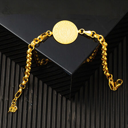 Doç Zincirli Çeyrek Altınlı Bileklik