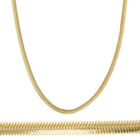 14 Ayar Altın Balıksırtı Zincir - 45cm