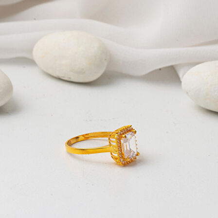 22 Ayar Sarı Altın Baget Yüzük