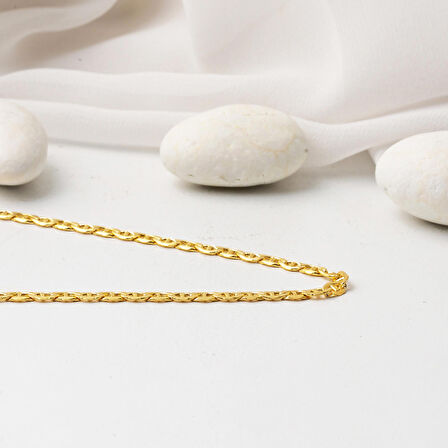 14 Ayar Mariner Altın Zincir - 65 cm