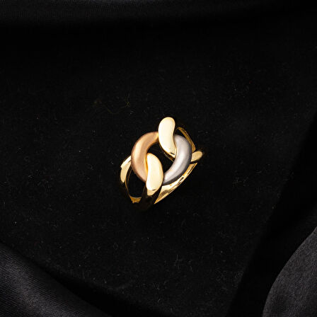 3 Renkli Gurmet 14 Ayar Altın Yüzük