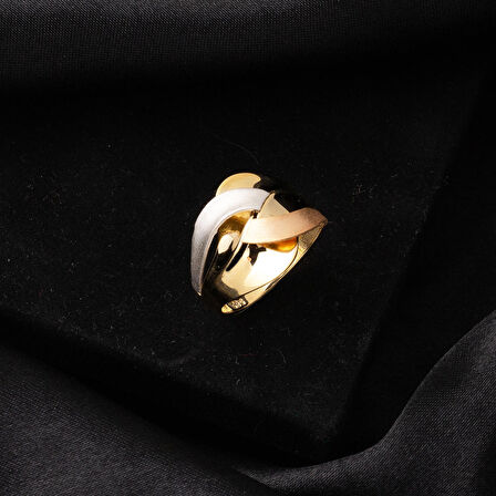 14 Ayar Altın 3 Renkli Yüzük