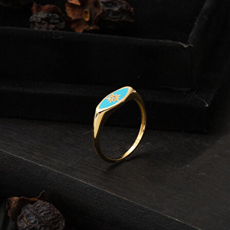 Özel Yıldız Tasarım Altın 14 Ayar Yüzük