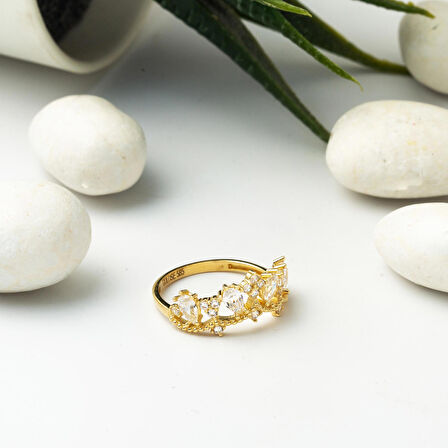 Kraliçe Tacı 14 Ayar Altın Yüzük