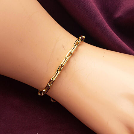 14 Ayar Altın Zincir Bileklik