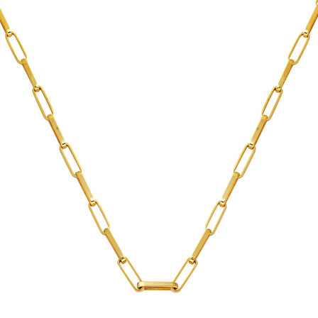 Ataç 14 Ayar Altın Zincir Kolye (3,5 mm Enli) 60 cm.