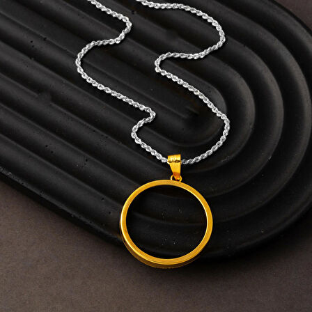 14 Ayar Tam Altın Takılabilen Kolye Ucu