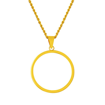 Tam Altın Takılabilen Kolye 14 Ayar