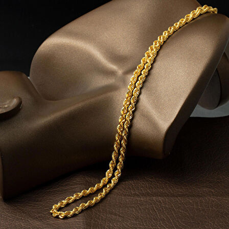 22 Ayar Burma Halat Altın Zincir Kolye 45 cm.