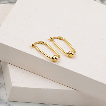 Toplu Halka Altın Küpe 14 Ayar