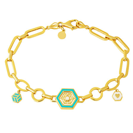 Mineli Pandora 14 Ayar İtalyan Altın Bileklik