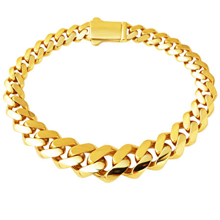 14 Ayar Süzme Gurmet Zincirli Altın Bileklik