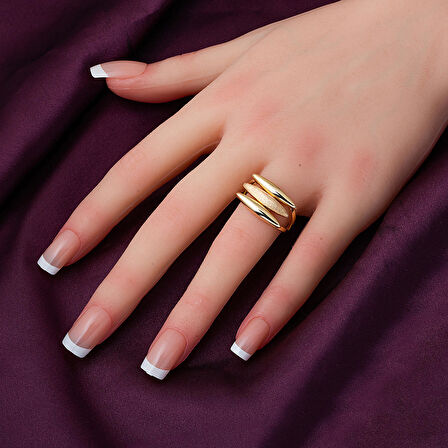 Mila Taşsız Tasarım 14 Ayar Altın Yüzük