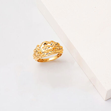 Meltem 14 Ayar Altın Yüzük