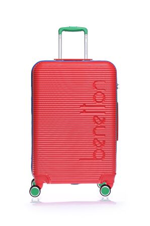 United Colors Of Benetton 14BNT500-Set Kırmızı Unisex 3 Lü Set Bavul