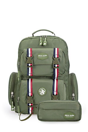 Pierre Cardin Unisex Okul Çanta Seti PCSET07PC100408-Yeşil