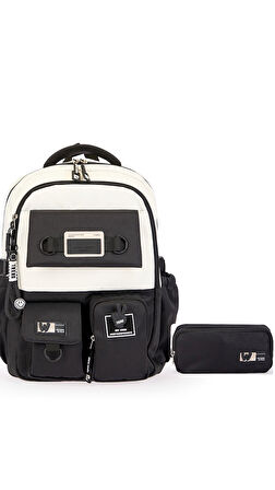 Pierre Cardin Unisex Okul Çanta Seti PCSET07PC1882801-Siyah