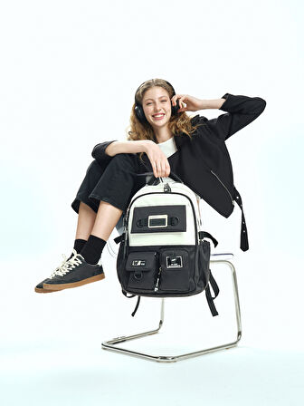 Pierre Cardin Unisex Okul Çanta Seti PCSET07PC1882801-Siyah