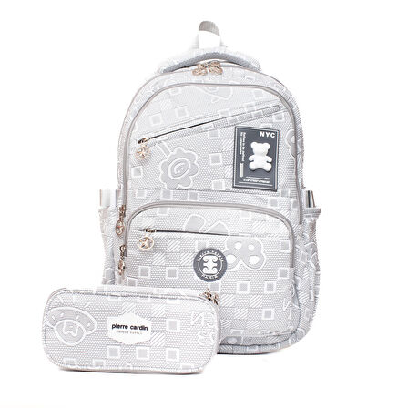 Pierre Cardin Okul Çanta Seti PCSET07PC1773501-Gri
