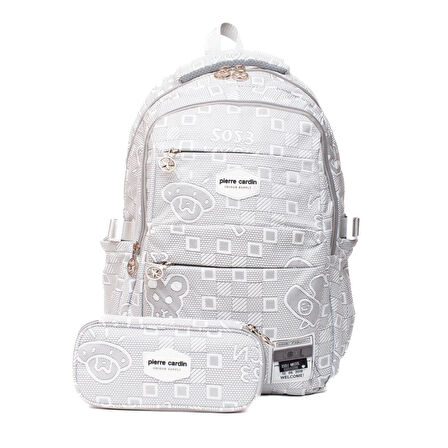Pierre Cardin Okul Çanta Seti PCSET07PC1773601-Gri