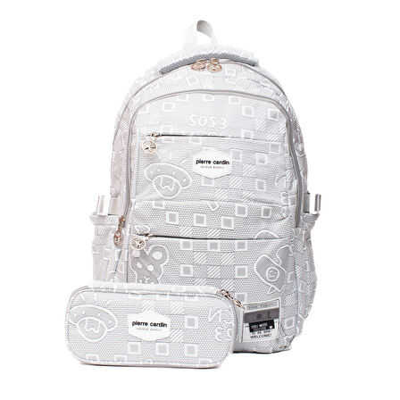 Pierre Cardin Okul Çanta Seti PCSET07PC1773601-Gri