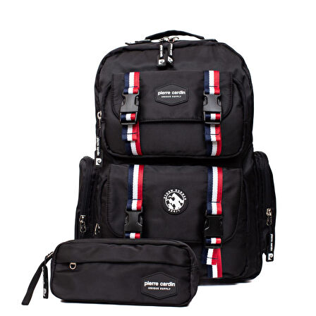 Pierre Cardin Okul Çanta Seti PCSET07PC100408-Siyah