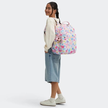 Kipling Kız Çocuk Okul Çantası 2'li Set ( Çanta Ve Kalemlik ) KPSETKPKI581660 - Çiçekli