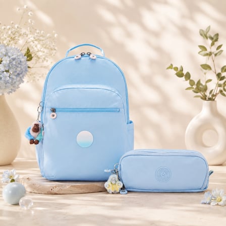 Kipling Kız Çocuk Okul Çantası 2'li Set ( Çanta Ve Kalemlik ) KPSETKPKI713552D02