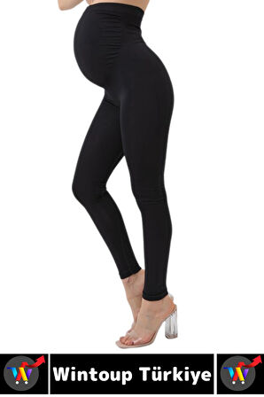 İz Bırakmaz Şekillendiren Toparlayan Esnek Hava Alan Kumaş Destekli Dikişsiz Yüksek Bel Hamile Tayt