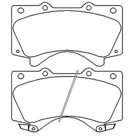 Toyota On Fren Balatası Landcruıser 09-12 Lexus 07-> - Braxıs Aa0744