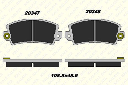 Renault Eski On Fren Balatası R12 - Kale B 20347 140 05 Ans