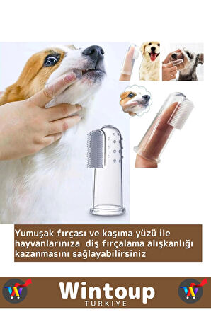 Özel Üretim Yüksek Kaliteli Yumuşak Kedi Köpek Çift Yüzlü Ağız Bakım Diş Fırçası Diş Kaşıma Fırçası