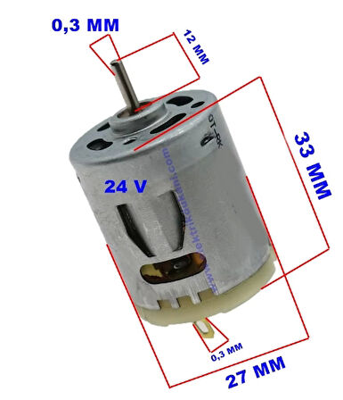 12v Saç Kurutma Makinesi Motoru