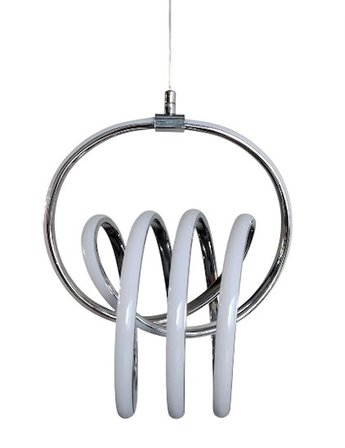 DMR Sarmal Büyük İmza Sarkıt Led Avize KROM Kasa 50w 220 Volt Üç Renk 6500k/4000k/3000k (Beyaz /Ilık Beyaz/Sarı (Günışığı)