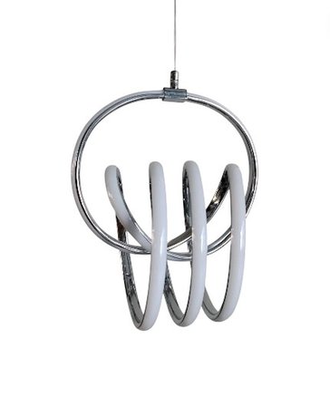 DMR Sarmal Büyük İmza Sarkıt Led Avize KROM Kasa 50w 220 Volt Üç Renk 6500k/4000k/3000k (Beyaz /Ilık Beyaz/Sarı (Günışığı)