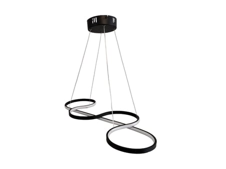 DMR Sarkıt YILAN Led Avize SİYAH Kasa 45w Üç Renk 6500k/4000k/3000k (Beyaz /Sarı/Ilık Beyaz (Günışığı))