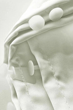 Saten Güneşlik Perde Kırık Beyaz - Ekru