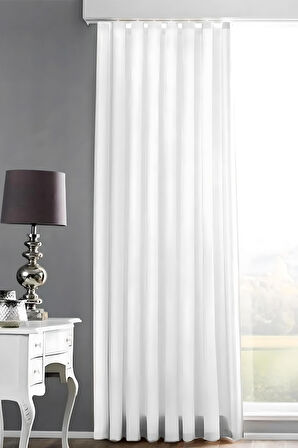 Saten Güneşlik Perde Beyaz