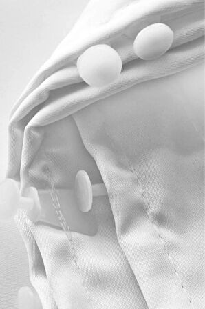 Saten Güneşlik Perde Beyaz