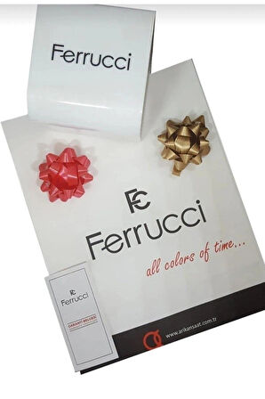 Ferrucci RoseGold Çelik Zirkon Taşlı Şık Kadın Kol Saat+Nazarlıklı Set Hediyeli