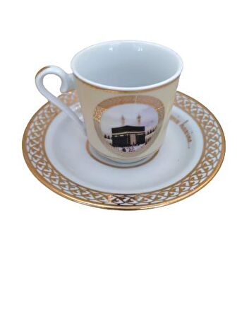 2 Kişilik 1553 Desen Kahve Fincan Takımı