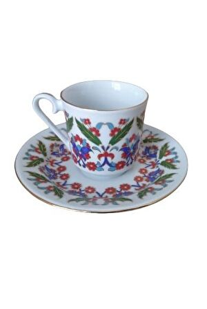 2 Kişilik 3874 Desen Kahve Fincan Takımı