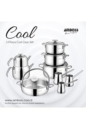 Amboss Cool 14 Parça Çelik Çeyiz Seti – COO-0243